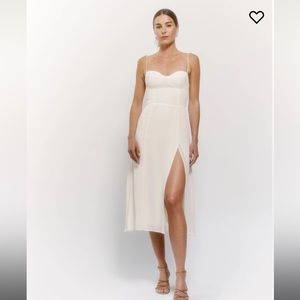 Reformation Juliette Dress in Ivory (size 0)